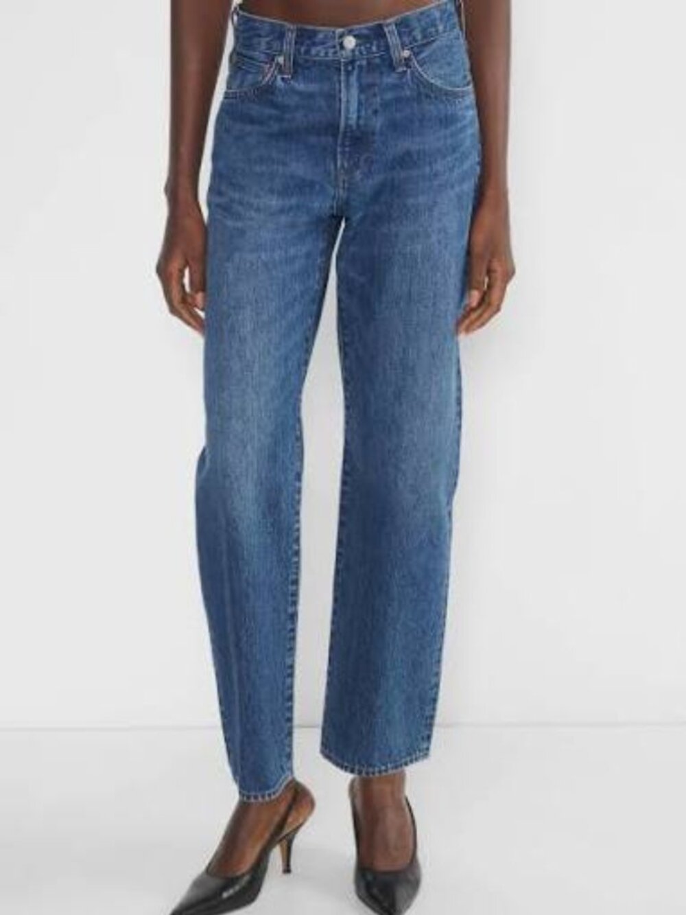 Aritzia Denim Forum The 90s Marlo High Rise Baggy Dad Jeans Relaxed Fit Size 30